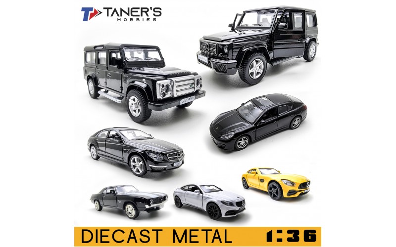 Diecast Mobil Sedan Jeep SUV Benz BMW Miniatur Metal Model 1:36